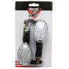 Clignotant LED pour Moto Avoc Isumi Transparent / Noir Homologué CE
