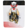 Clignotant LED pour Moto Avoc Nisshin Transparent / Noir Homologué CE