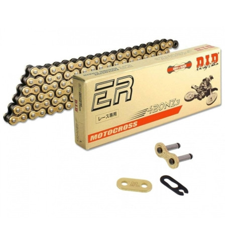 Chaîne Renforcée DID 420NZ3 Or/Noir 100 Maillons - Attache Rapide RJ