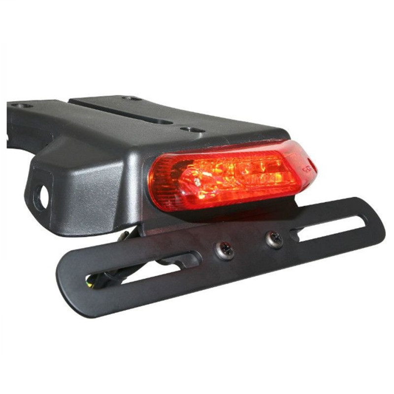 Feu Arrière LED Rouge Avec Support de Plaque Noir - Replay