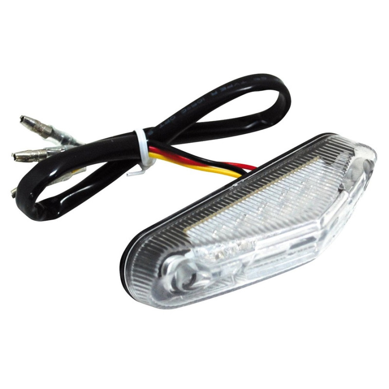 Feu Arrière Universel 6 LED Triangle Blanc - Replay