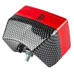Feu Arrière Rouge Carbone pour Peugeot 103 / MBK 51 - Replay