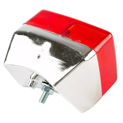 Feu Arrière Rouge Chrome pour Peugeot 103 / MBK 51 - Replay