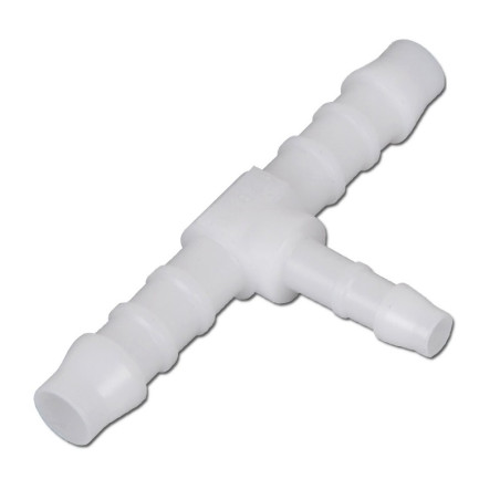 Raccord Réducteur en T Plastique Blanc pour Durite Ø 6 - 4 - 6 mm