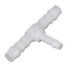 Raccord Réducteur en T Plastique Blanc pour Durite Ø 6 - 4 - 6 mm