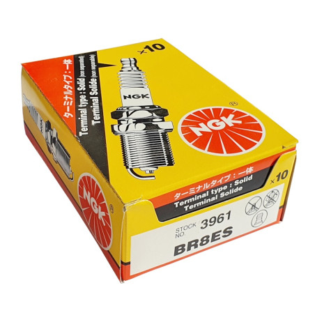 Boîte de 10 Bougies NGK BR8ES pour Moteur 2 Temps Rotax 447 / 503 / 532 / 582