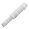 Raccord Manchon Réducteur Droit en Plastique Blanc pour Durite Ø 8 - 6 mm