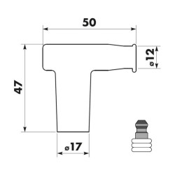 Capuchon Antiparasite NGK TB10EM-Y