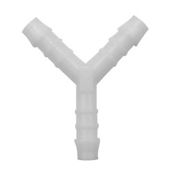 Raccord en Y Plastique Blanc pour Durite Ø 6 mm