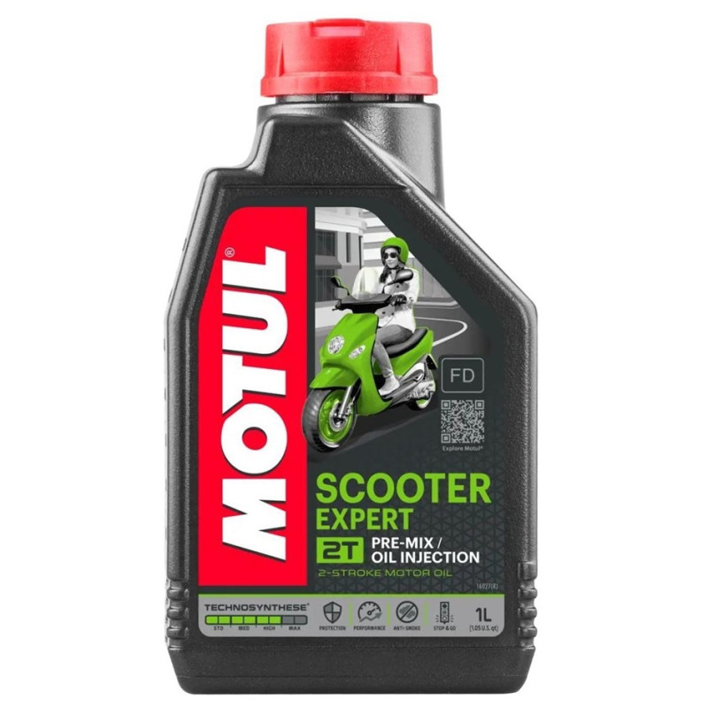 Huile Moteur 2T Motul Scooter Expert - Bidon de 1 Litre