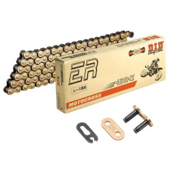 Chaîne Renforcée DID 428NZ Or/Noir 110 Maillons - Attache Rapide FJ