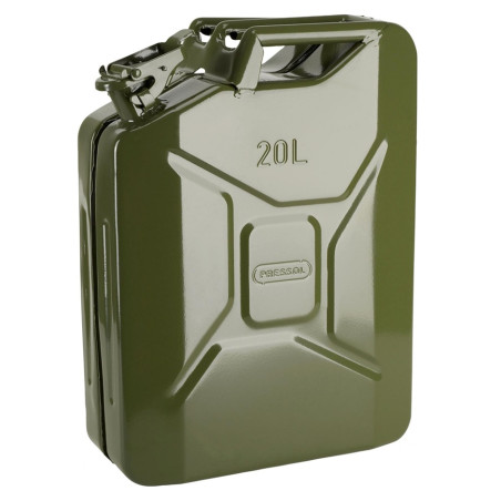 Jerrican Essence en Métal Type US Vert Pressol 20 Litres