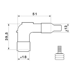 Capuchon Antiparasite NGK LD05F-R