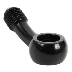 Raccord Banjo Noir pour Durite de Frein M10x1.25 mm Coudé 25°