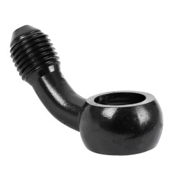 Raccord Banjo Noir pour Durite de Frein M10x1.25 mm Coudé 45°