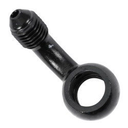 Raccord Banjo Noir pour Durite de Frein M10x1.25 mm Coudé 45°