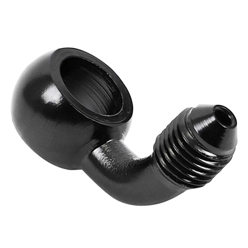 Raccord Banjo Noir pour Durite de Frein M10x1.25 mm Coudé 90°
