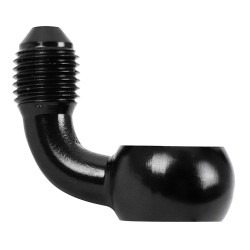 Raccord Banjo Noir pour Durite de Frein M10x1.25 mm Coudé 90°