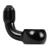 Raccord Banjo Noir pour Durite de Frein M10x1.25 mm Coudé 90°