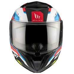 Casque Modulable MT Helmets Atom 2 SV Bast A0 Bleu / Noir / Rouge Brillant