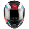 Casque Modulable MT Helmets Atom 2 SV Bast A0 Bleu / Noir / Rouge Brillant