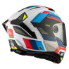Casque Modulable MT Helmets Atom 2 SV Bast A0 Bleu / Noir / Rouge Brillant