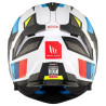 Casque Modulable MT Helmets Atom 2 SV Bast A0 Bleu / Noir / Rouge Brillant