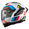 Casque Modulable MT Helmets Atom 2 SV Bast A0 Bleu / Noir / Rouge Brillant