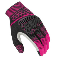 Gants Moto Textile Tucano Urbano Supermano Noir/Rose
