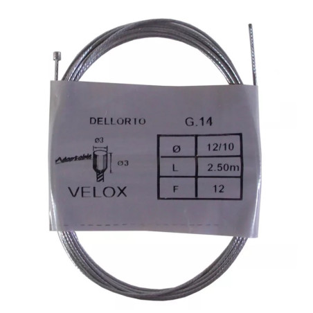 Câble pour Commande de Gaz ou Starter Velox 3x3 mm - Longueur 2.50 Mètres
