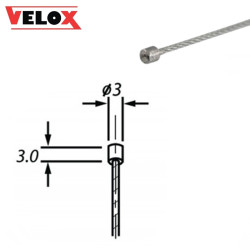 Câble pour Commande de Gaz ou Starter Velox 3x3 mm - Longueur 2.50 Mètres