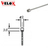 Câble pour Commande de Gaz ou Starter Velox 3x3 mm - Longueur 2.50 Mètres