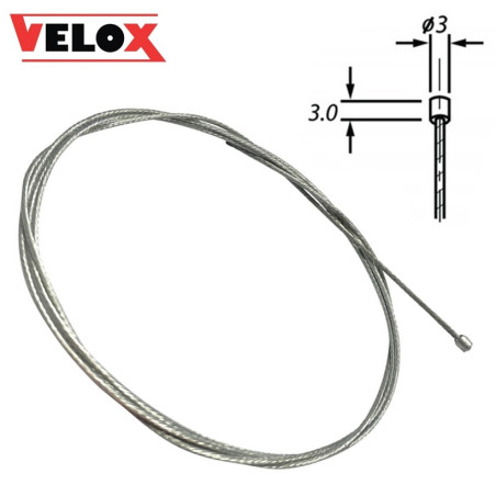 Câble pour Commande de Gaz ou Starter Velox 3x3 mm - Longueur 1.20 Mètres