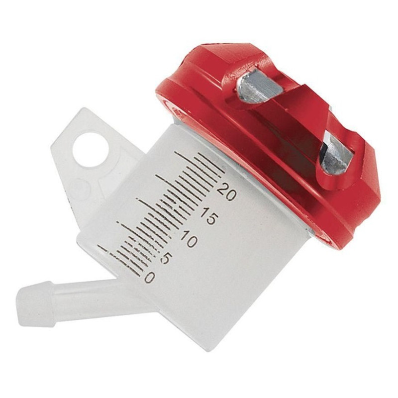 Bocal Maître Cylindre de Frein Universel Tun'R Tuning Rond Bouchon Alu Rouge