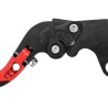 Levier de Frein et d'Embrayage Moto Réglable, Repliable Avoc Rouge Noir Anodisé pour Yamaha 700 MT-07