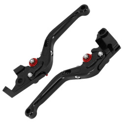 Levier de Frein et d'Embrayage Moto Réglable, Repliable Avoc Noir Anodisé pour Yamaha 700 MT-07