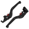 Levier de Frein et d'Embrayage Moto Réglable, Repliable Avoc Noir Anodisé pour Yamaha 700 MT-07