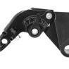 Levier de Frein et d'Embrayage Moto Réglable, Repliable Avoc Noir Anodisé pour Kawasaki Z900 / Z650