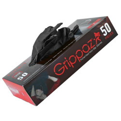 Boîte de 50 Gants d'Atelier Nitrile Noir Grippaz