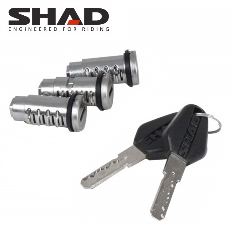Kit de 3 Serrures Barillets pour Valise ou Top Case Shad Terra