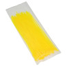 Collier de Serrage Rilsan 2.5 x 200 mm Jaune Fluo - 100 Pièces