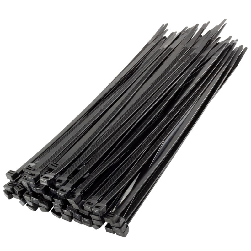 Collier de Serrage Rilsan 2.5 x 200 mm Noir - 100 Pièces