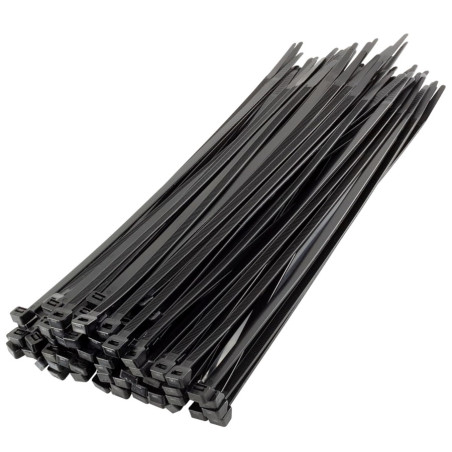 Collier de Serrage Rilsan 2.5 x 200 mm Noir - 100 Pièces