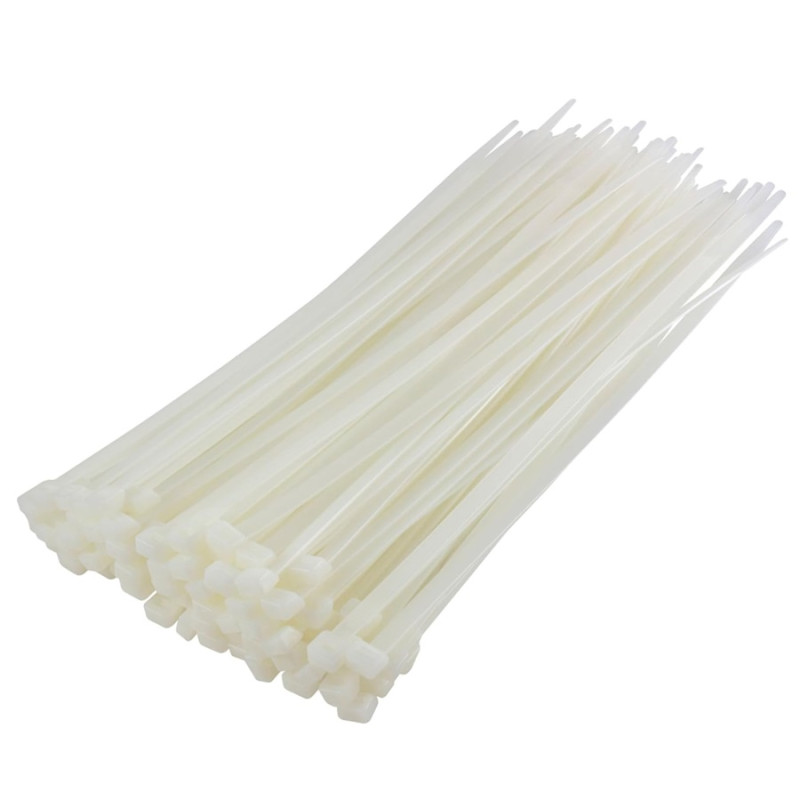 Collier de Serrage Rilsan 2.5 x 200 mm Transparent - 100 Pièces