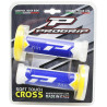 Poignées pour Guidon Moto Progrip 788 Blanc / Bleu / Jaune