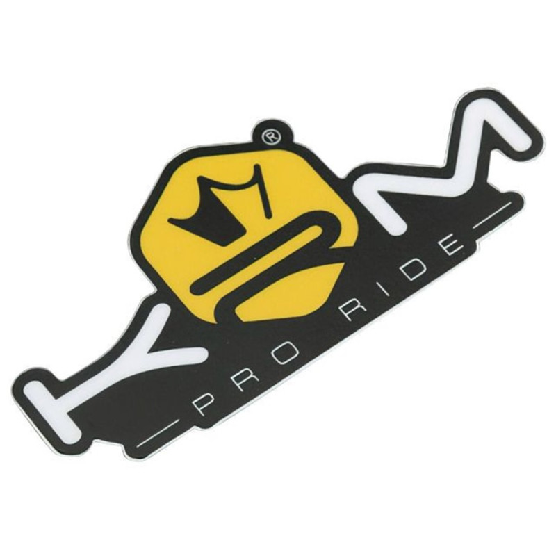 Autocollant KRM Pro Ride Jaune 80 x 40 mm