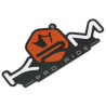 Autocollant KRM Pro Ride Orange 80 x 40 mm
