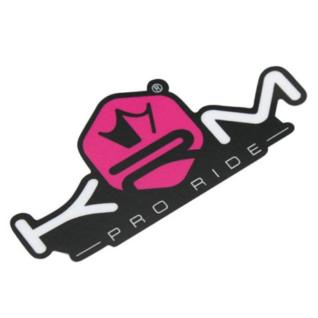 Autocollant KRM Pro Ride Rose 80 x 40 mm