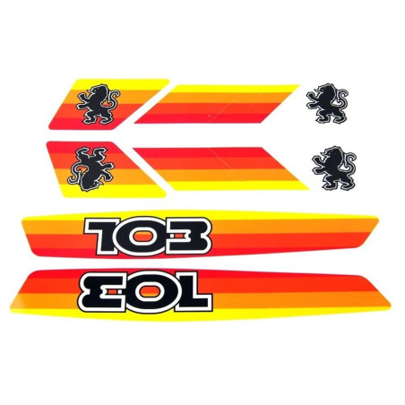 Kit Autocollant pour Peugeot 103 Orange