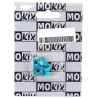 Écrou 6 Pans Épaulé M6 en Aluminium Anodisé Bleu (Sachet de 6 Pièces)
